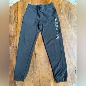 Spyder Kids Black Joggers Size Kids Large